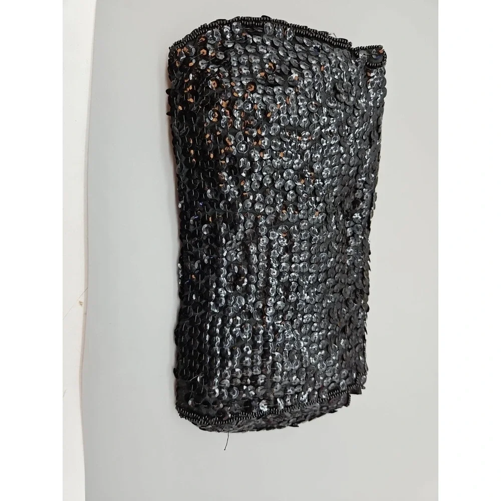 Vintage Black Beaded‎ Evening Clutch Made In Japan Hand Beaded